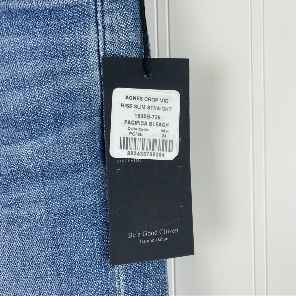 CITIZENS OF HUMANITY Agnes Mid Rise Crop Bleach - Picture 5 of 8